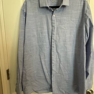 Perry Ellis Blue Casual Button Down Shirt